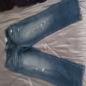 NWT Mid-Rise Mom Jeans Inseam 27 acid washed